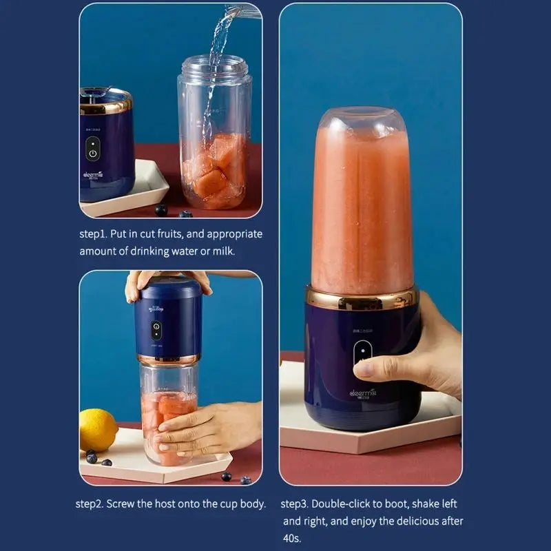 Portable Juicer Cup 6 Blade Blender Bottle