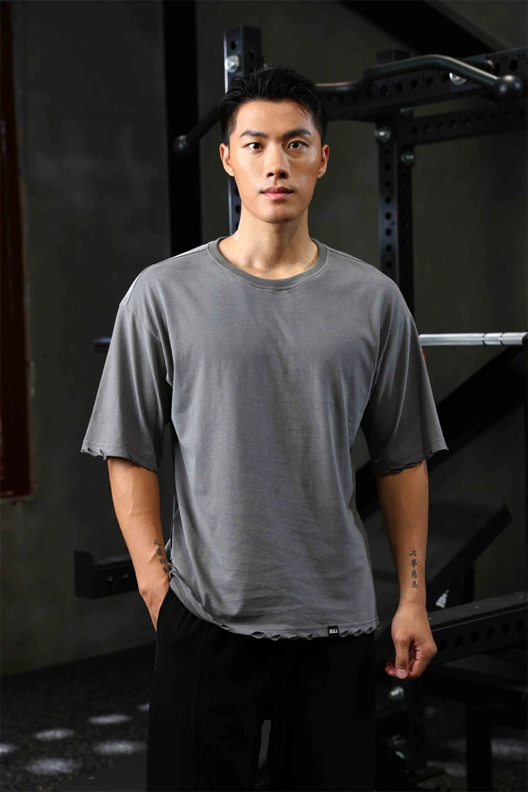 GANYANR Active Wear Men Running T-shirt Fitness Sportswear Short Sleeve Gym Bodybuilding Sports Jogging Training Yoga Dry Fit from NAPSA -