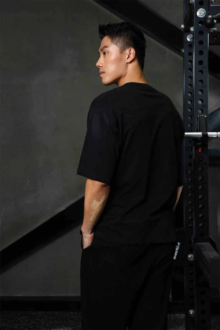 GANYANR Active Wear Men Running T-shirt Fitness Sportswear Short Sleeve Gym Bodybuilding Sports Jogging Training Yoga Dry Fit from NAPSA -