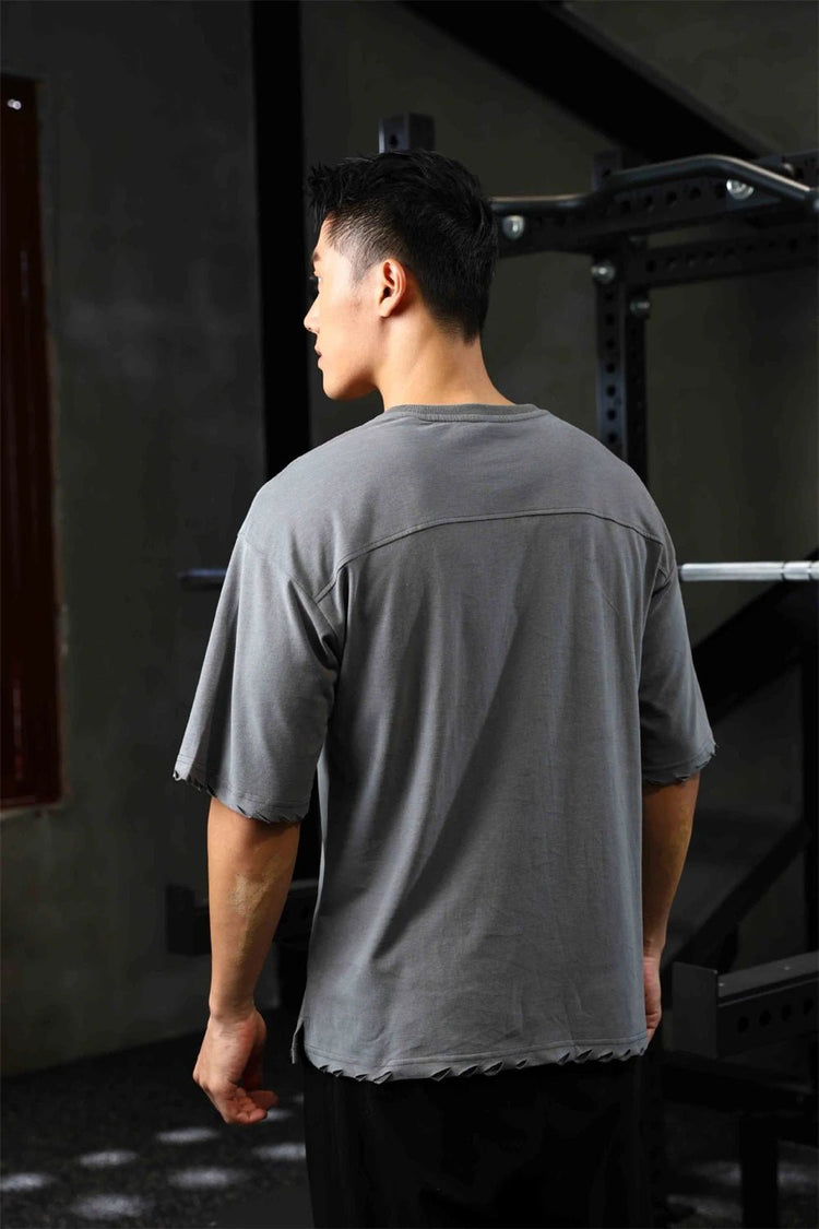 GANYANR Active Wear Men Running T-shirt Fitness Sportswear Short Sleeve Gym Bodybuilding Sports Jogging Training Yoga Dry Fit from NAPSA -