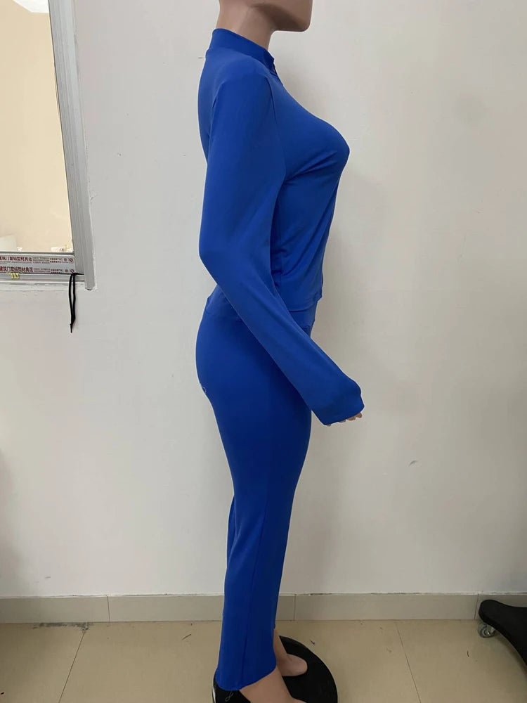 Loungewear Tracksuits Womens 2 Two Piece Set Activewear Full Sleeve Zip up Crop Top and High Waist Slim Long Pants Sets Outfit from NAPSA -