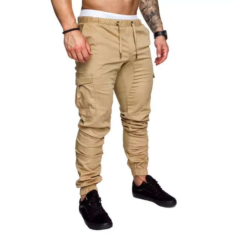 New Workwear Multi - pocket Trousers for Men, Woven Fabric Casual Pants, Leggings for Men Cargo Pants Joggers Mens Pants from NAPSA -