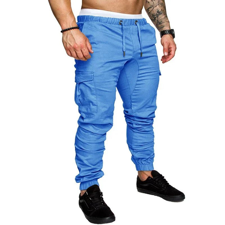 New Workwear Multi - pocket Trousers for Men, Woven Fabric Casual Pants, Leggings for Men Cargo Pants Joggers Mens Pants from NAPSA -
