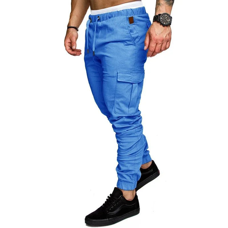 New Workwear Multi - pocket Trousers for Men, Woven Fabric Casual Pants, Leggings for Men Cargo Pants Joggers Mens Pants from NAPSA -