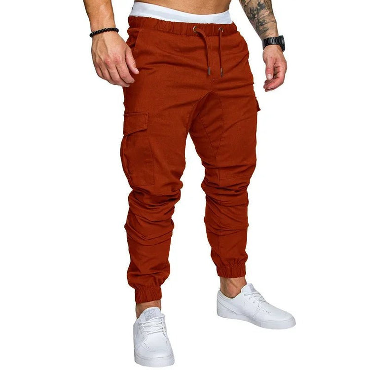 New Workwear Multi - pocket Trousers for Men, Woven Fabric Casual Pants, Leggings for Men Cargo Pants Joggers Mens Pants from NAPSA -
