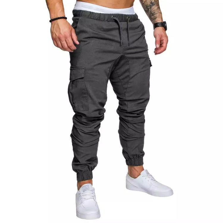 New Workwear Multi - pocket Trousers for Men, Woven Fabric Casual Pants, Leggings for Men Cargo Pants Joggers Mens Pants from NAPSA -