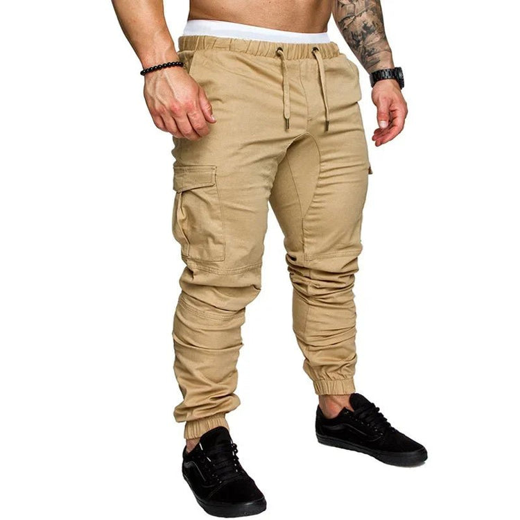 New Workwear Multi - pocket Trousers for Men, Woven Fabric Casual Pants, Leggings for Men Cargo Pants Joggers Mens Pants from NAPSA -