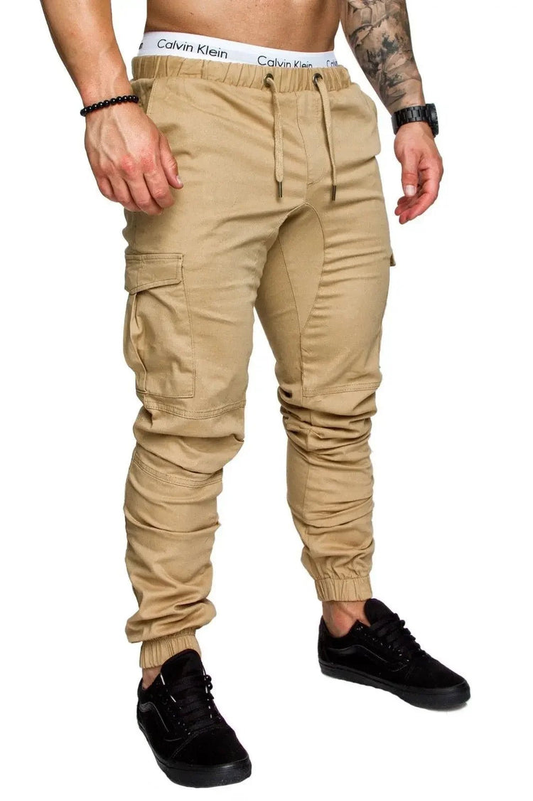New Workwear Multi - pocket Trousers for Men, Woven Fabric Casual Pants, Leggings for Men Cargo Pants Joggers Mens Pants from NAPSA -