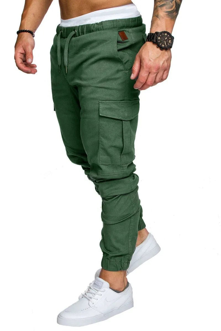 New Workwear Multi - pocket Trousers for Men, Woven Fabric Casual Pants, Leggings for Men Cargo Pants Joggers Mens Pants from NAPSA -