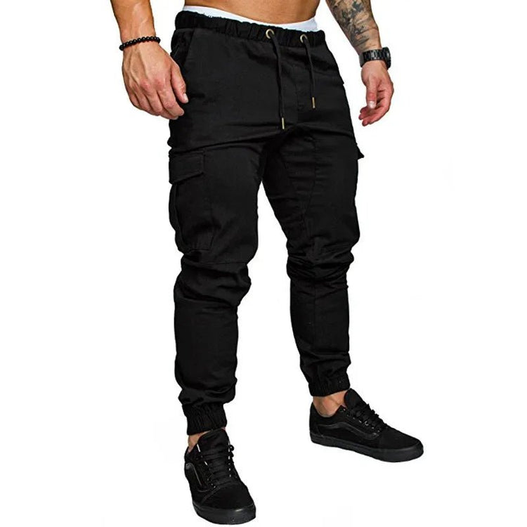 New Workwear Multi - pocket Trousers for Men, Woven Fabric Casual Pants, Leggings for Men Cargo Pants Joggers Mens Pants from NAPSA -