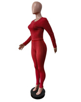 Active Wear Women 2 Piece Pants Set Long Sleeve Slim Fit Sport Yoga Plain Outfits Autumn Winter Fitness Two Piece Matching Set from NAPSA - 