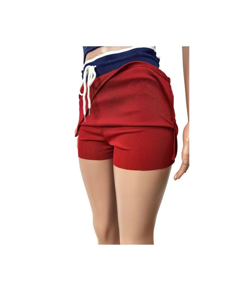Active Wear Women 2 Piece Set Letter Print Short Sleeve Tops Shorts Skirt Outfits Spring Summer Sport Fitness Two Piece Sets from NAPSA - 