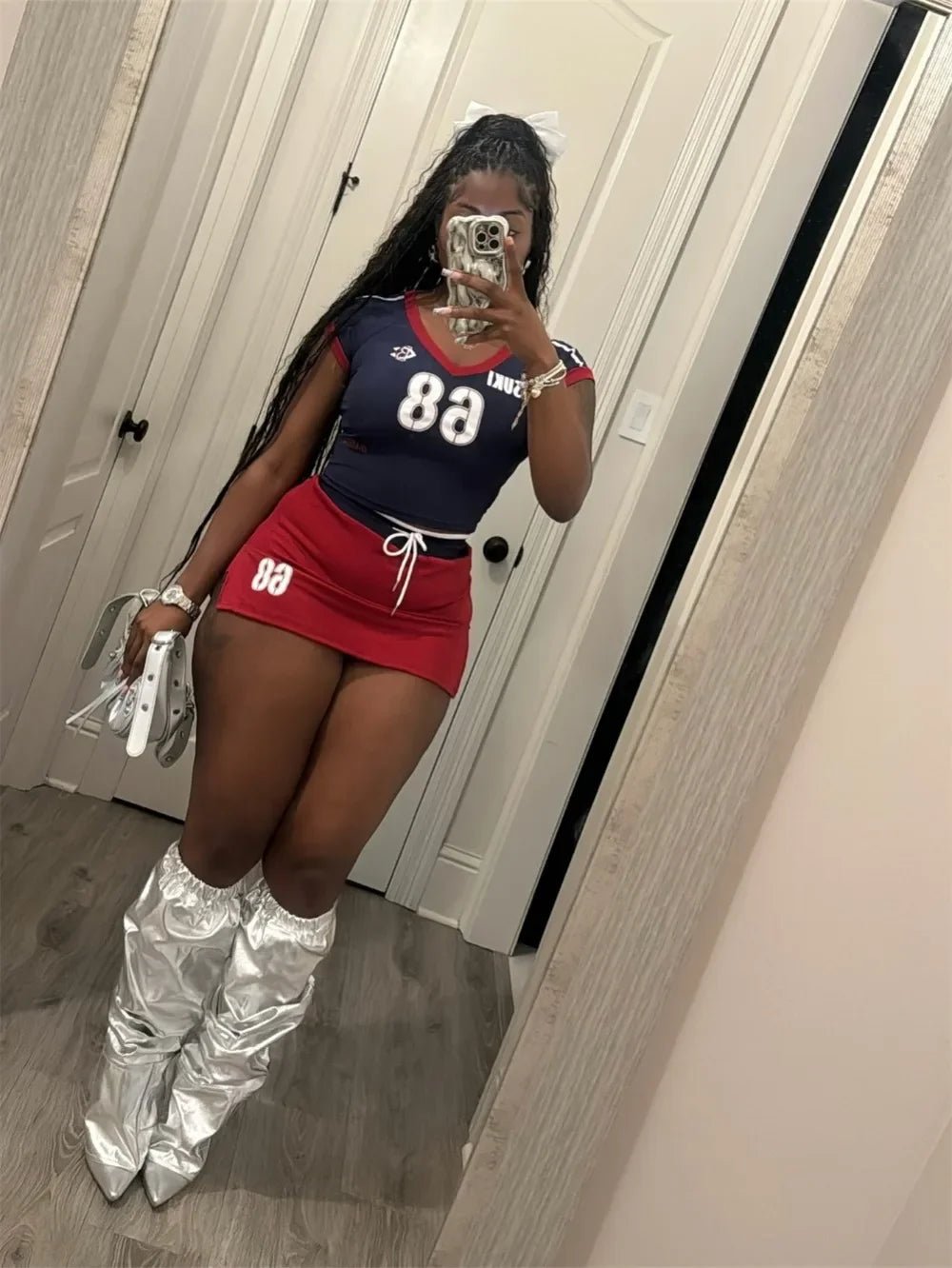 Active Wear Women 2 Piece Set Letter Print Short Sleeve Tops Shorts Skirt Outfits Spring Summer Sport Fitness Two Piece Sets from NAPSA - 