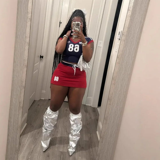 Active Wear Women 2 Piece Set Letter Print Short Sleeve Tops Shorts Skirt Outfits Spring Summer Sport Fitness Two Piece Sets from NAPSA - 