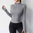 Activewear Gym Jacket Quick Dry Womens Yoga Wear High Elasticity Breathable Long Zipper Sports Fitness Top from NAPSA - 