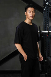 GANYANR Active Wear Men Running T-shirt Fitness Sportswear Short Sleeve Gym Bodybuilding Sports Jogging Training Yoga Dry Fit from NAPSA - 
