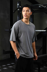 GANYANR Active Wear Men Running T-shirt Fitness Sportswear Short Sleeve Gym Bodybuilding Sports Jogging Training Yoga Dry Fit from NAPSA - 