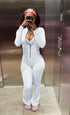 Loungewear Tracksuits Womens 2 Two Piece Set Activewear Full Sleeve Zip up Crop Top and High Waist Slim Long Pants Sets Outfit from NAPSA - 