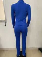Loungewear Tracksuits Womens 2 Two Piece Set Activewear Full Sleeve Zip up Crop Top and High Waist Slim Long Pants Sets Outfit from NAPSA - 