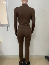 Loungewear Tracksuits Womens 2 Two Piece Set Activewear Full Sleeve Zip up Crop Top and High Waist Slim Long Pants Sets Outfit from NAPSA - 