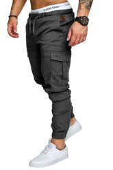 New Workwear Multi - pocket Trousers for Men, Woven Fabric Casual Pants, Leggings for Men Cargo Pants Joggers Mens Pants from NAPSA - 