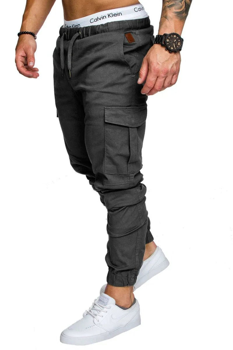 New Workwear Multi - pocket Trousers for Men, Woven Fabric Casual Pants, Leggings for Men Cargo Pants Joggers Mens Pants from NAPSA - 