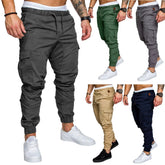 New Workwear Multi - pocket Trousers for Men, Woven Fabric Casual Pants, Leggings for Men Cargo Pants Joggers Mens Pants from NAPSA - 