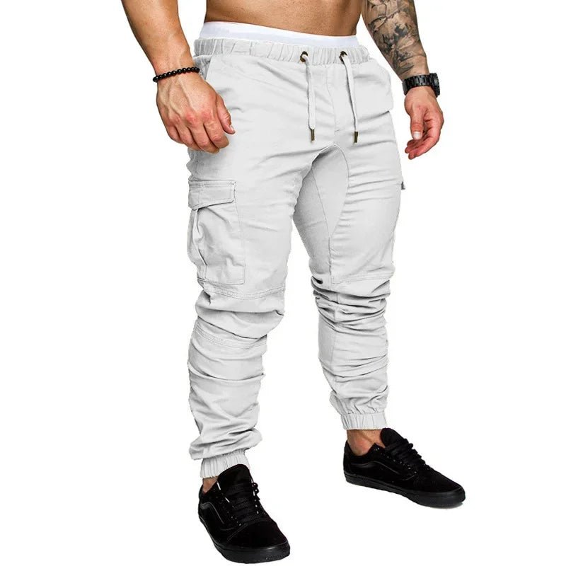 New Workwear Multi - pocket Trousers for Men, Woven Fabric Casual Pants, Leggings for Men Cargo Pants Joggers Mens Pants from NAPSA - 