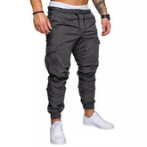 New Workwear Multi - pocket Trousers for Men, Woven Fabric Casual Pants, Leggings for Men Cargo Pants Joggers Mens Pants from NAPSA - 
