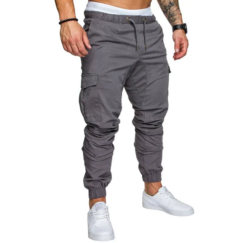 New Workwear Multi - pocket Trousers for Men, Woven Fabric Casual Pants, Leggings for Men Cargo Pants Joggers Mens Pants from NAPSA - 