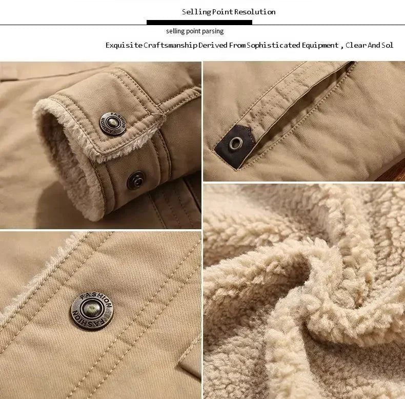Outerwear Clothing fleece Bomber Jacket Men&