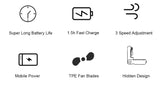 Portable Fan 2000mAh USB Rechargeable from NAPSA - 
