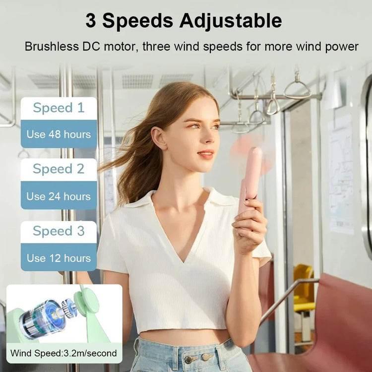 Portable Fan 2000mAh USB Rechargeable from NAPSA - 