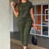 Set of workwear, short sleeved top, ankle tied pants set from NAPSA - 
