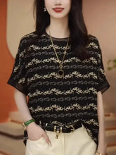 Short - sleeved T-shirt for Women in Spring Summer New Chic Beautiful Belly - covering Chiffon Shirt Mother&