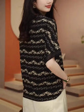 Short - sleeved T-shirt for Women in Spring Summer New Chic Beautiful Belly - covering Chiffon Shirt Mother&