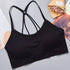 Sports underwear Women Yoga Fitness Seamless Crop Top Wide Letter Straps Comfortable Workout Activewear from NAPSA - 