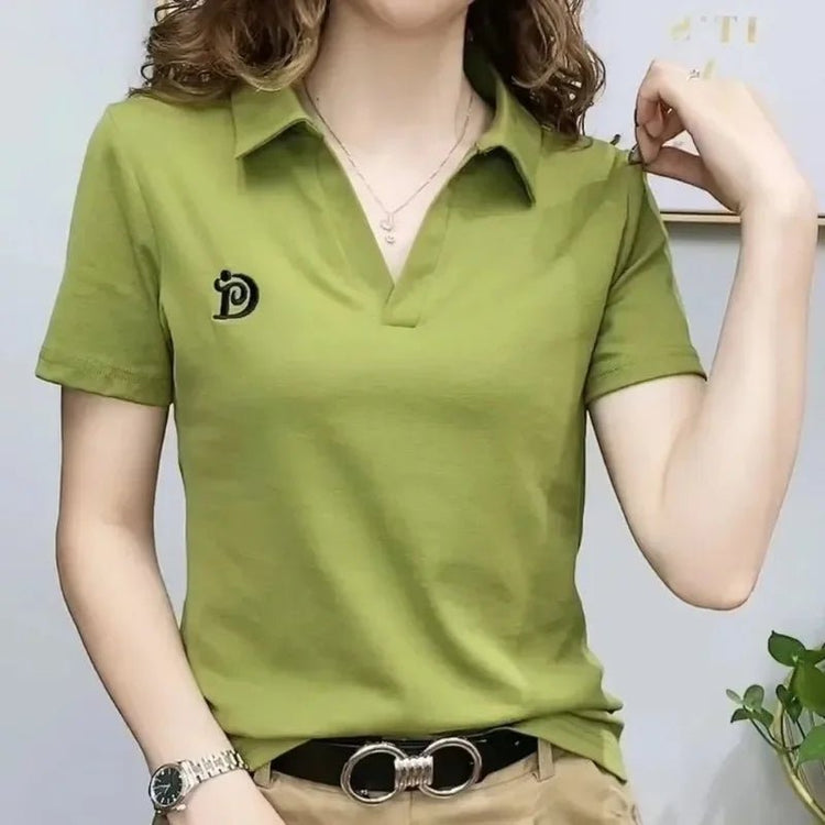 T-shirts Graphic Embroidery Women&
