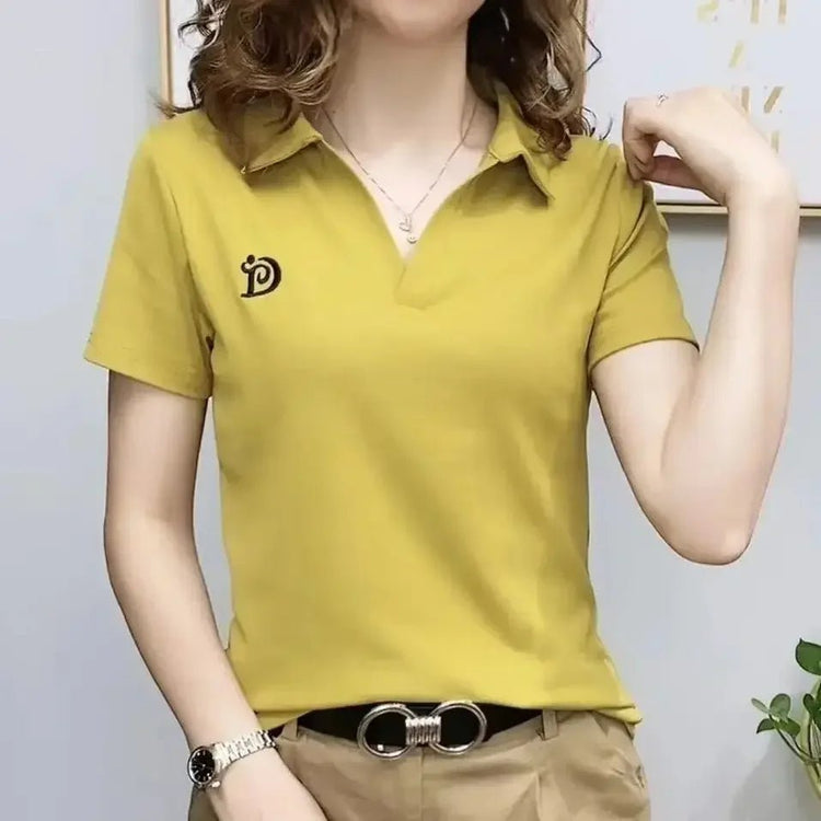 T-shirts Graphic Embroidery Women&