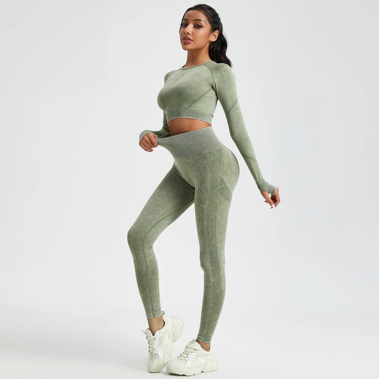 Wash Autumn Pant Sets Skinny Stretch Sport Pant Sets Beautiful Activewear Exercise Activewear Running Sport Leggings from NAPSA - 