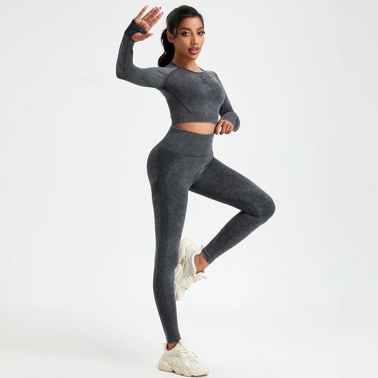 Wash Autumn Pant Sets Skinny Stretch Sport Pant Sets Beautiful Activewear Exercise Activewear Running Sport Leggings from NAPSA - 
