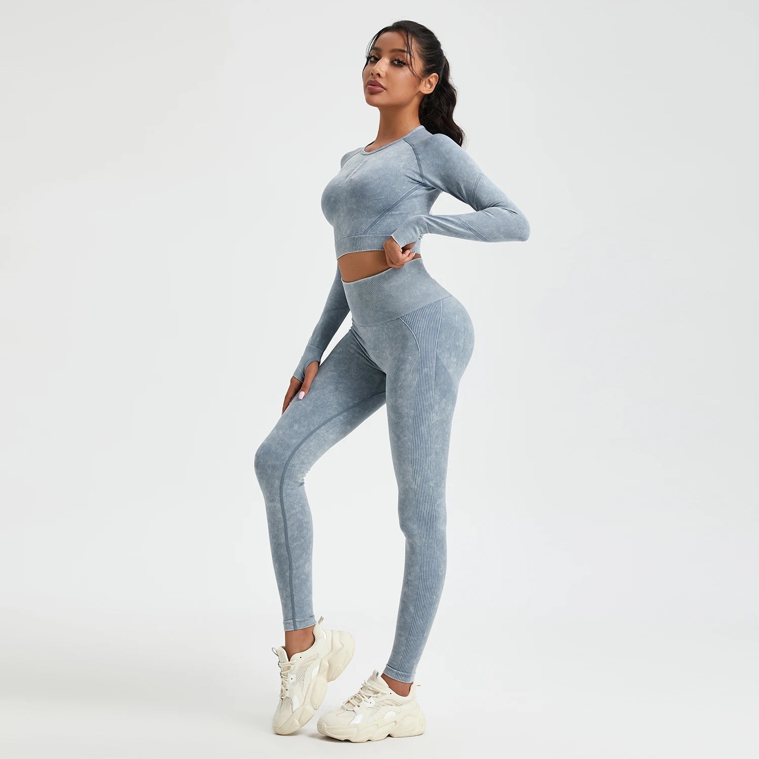 Wash Autumn Pant Sets Skinny Stretch Sport Pant Sets Beautiful Activewear Exercise Activewear Running Sport Leggings from NAPSA - 