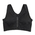 Women Activewear Bra Shockproof Sports Bra with Wide Shoulder Straps Front Zipper Padded Wireless Breathable for Running Fitness from NAPSA - 