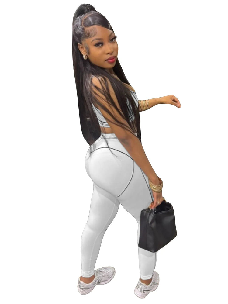 Women Activewear Summer Fitness Gym Yoga Sets Two Piece Set Bra Crop Top And High Waist Leggings Sportswear Training Workout Set from NAPSA - 