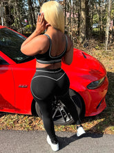 Women Activewear Summer Fitness Gym Yoga Sets Two Piece Set Bra Crop Top And High Waist Leggings Sportswear Training Workout Set from NAPSA - 