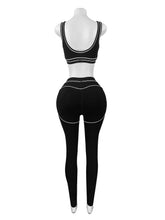 Women Activewear Summer Fitness Gym Yoga Sets Two Piece Set Bra Crop Top And High Waist Leggings Sportswear Training Workout Set from NAPSA - 