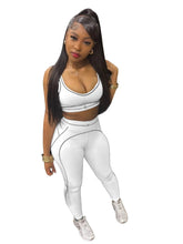 Women Activewear Summer Fitness Gym Yoga Sets Two Piece Set Bra Crop Top And High Waist Leggings Sportswear Training Workout Set from NAPSA - 