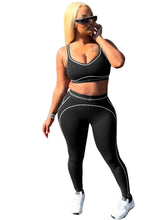 Women Activewear Summer Fitness Gym Yoga Sets Two Piece Set Bra Crop Top And High Waist Leggings Sportswear Training Workout Set from NAPSA - 
