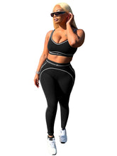 Women Activewear Summer Fitness Gym Yoga Sets Two Piece Set Bra Crop Top And High Waist Leggings Sportswear Training Workout Set from NAPSA - 