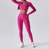 Workout Outfit Active Wear 3 Pieces Workout Clothes For Women Sports Bra High Waist Gym Leggings Long - Sleeved Fitness Sportswear from NAPSA - 